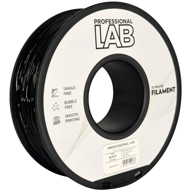 Professional Lab - TPU Filament - Černý (1,75 mm, 1 kg)